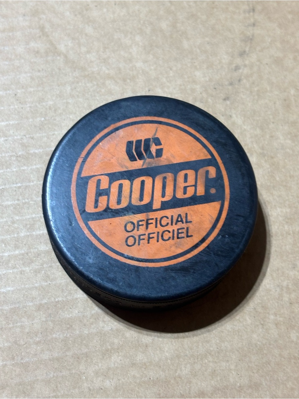 Cooper Official Vintage Ice Hockey Puck